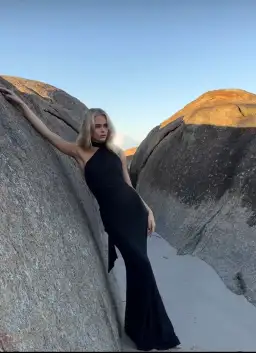 Natalie Rolt Fabienne Gown Black Size 1 / AU 8 for rent on The Volte - image 1