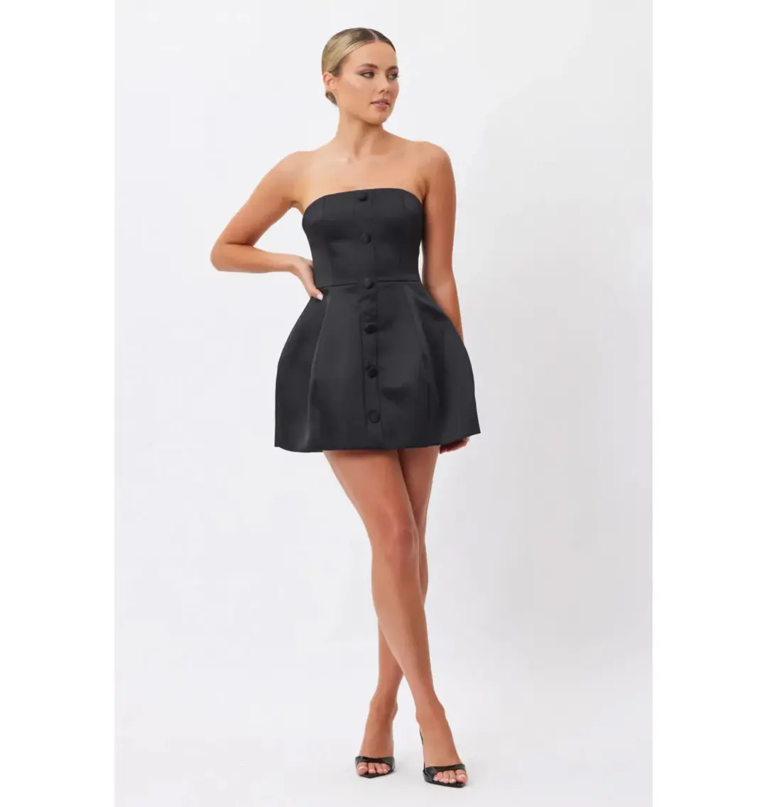 Bianca & Bridgett Elysse Mini Dress Black Size AU 6 for rent on The Volte - main image
