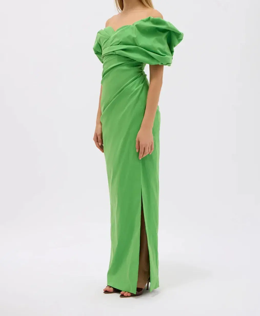 Rachel Gilbert Gia Gown Green Size 3 / AU 12 for rent on The Volte - main image