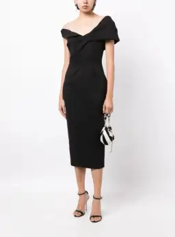 Rachel Gilbert Matteo Dress Black Size 6 / AU 18 for rent on The Volte - image 1