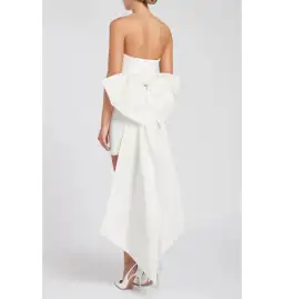 Rebecca Vallance White Daphne Mini Dress Ivory Size AU 6 for rent on The Volte - image 4