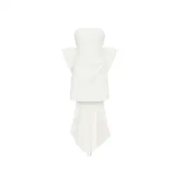Rebecca Vallance White Daphne Mini Dress Ivory Size AU 6 for rent on The Volte - image 5