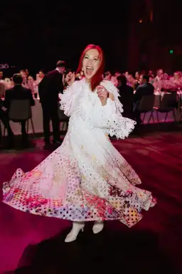 Zimmermann Prima Ruffled Laser Cut Gauze Gown Multi Floral Print Size 0 / AU 8 for rent on The Volte - image 4