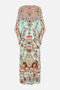 Camilla Weaving Worlds Gathered Waist Kaftan Floral One Size for rent on The Volte - image 6