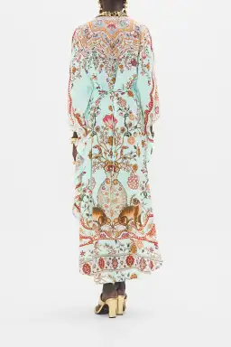 Camilla Weaving Worlds Gathered Waist Kaftan Floral One Size for rent on The Volte - image 3