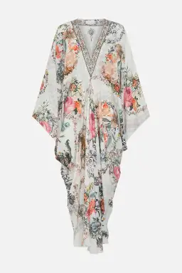 Camilla De Haar Memoirs T-Shape Long Kaftan Floral One Size for rent on The Volte - image 8