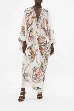 Camilla De Haar Memoirs T-Shape Long Kaftan Floral One Size for rent on The Volte - image 5