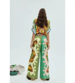 Alemais Lemonis Silk Shirt and Pant Set Multi Size 16 for rent on The Volte - image 3