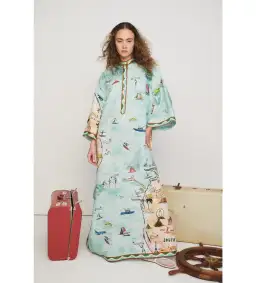 Alemais Swell Shirtdress Print Size 14