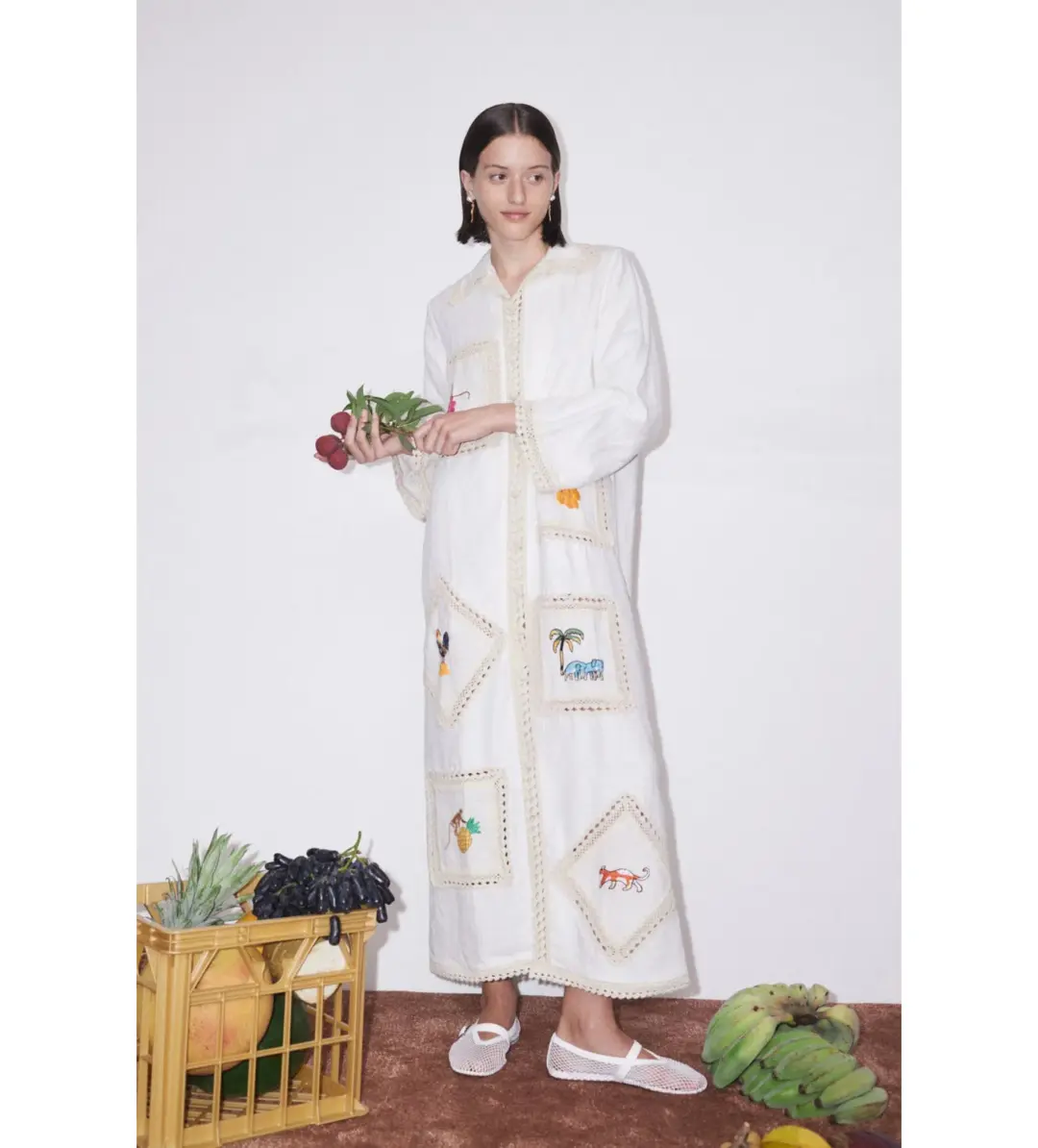 Alemais Teddy Shirtdress Print Size 16 for rent on The Volte - main image