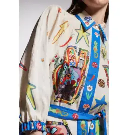 Alemais Players Mini Dress Multi Size AU 16 for rent on The Volte - image 4