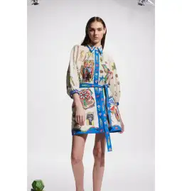 Alemais Players Mini Dress Multi Size AU 16 for rent on The Volte - image 1