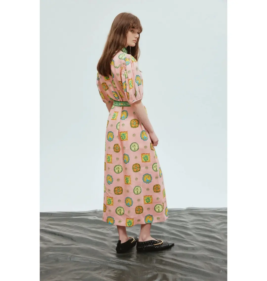 Alemais Porcelain Shirtdress Print Size AU 16 for rent on The Volte - main image