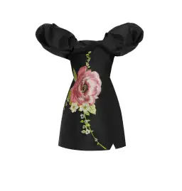 Alemais Regent Mini Dress Noir Black Size AU 16 for rent on The Volte - image 5