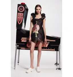 Alemais Regent Mini Dress Noir Black Size AU 16 for rent on The Volte - image 1