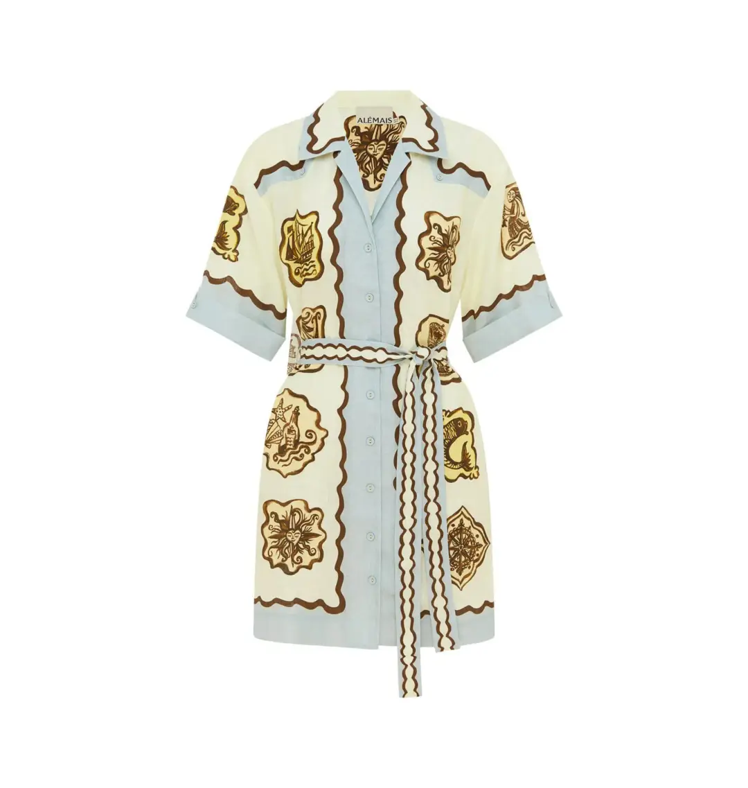 Alemais Relic Mini Dress Print Size AU 16 for rent on The Volte - main image