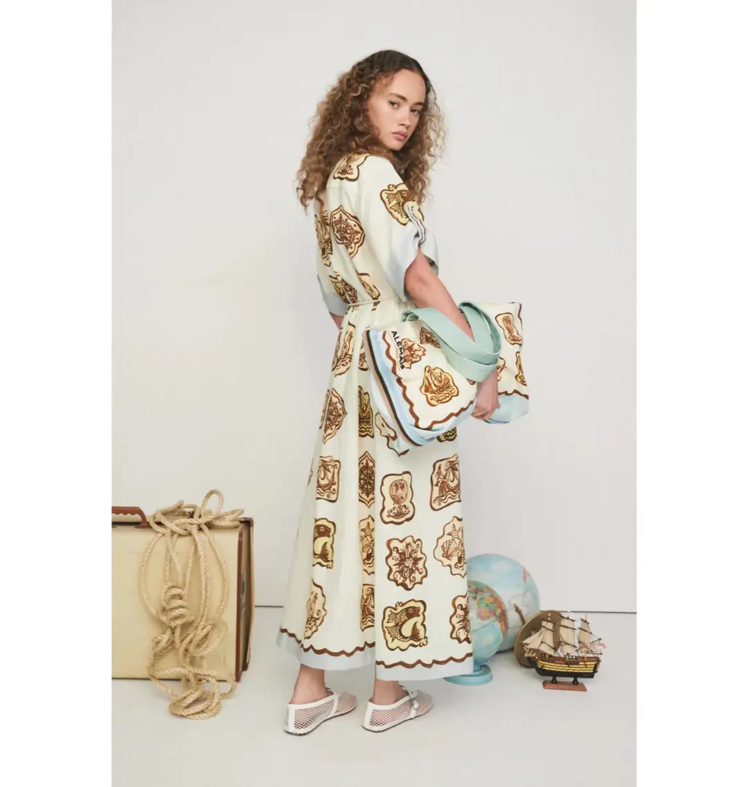 Alemais Relic Shirtdress Print Size AU 16 for rent on The Volte - main image