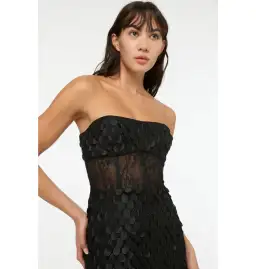 Manning Cartell Supreme Extreme Strapless Gown Black Size XXS / AU 4 for rent on The Volte - image 2
