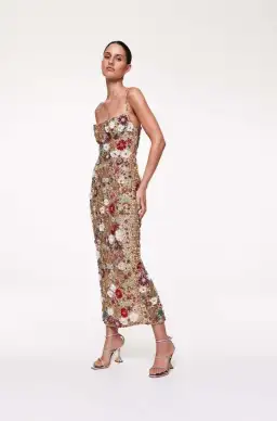 Rachel Gilbert Francesca Gown Dress Gold Size 0 / AU 6 for rent on The Volte - image 3