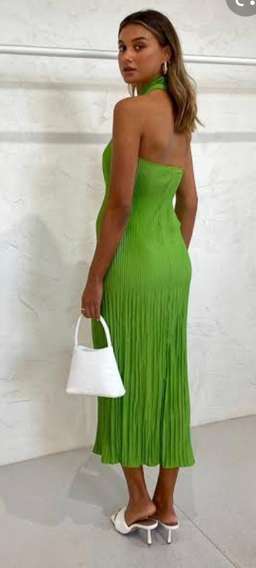Lidee Soirée Halter Gown Green Size 12 for rent on The Volte - image 2