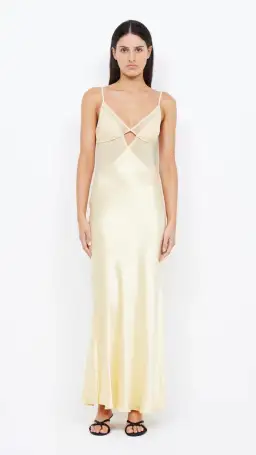Bec & Bridge: Margot V Maxi Dress Butter Yellow - Size 6 for rent on The Volte - image 1