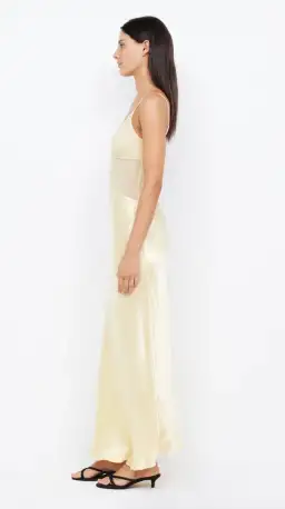 Bec & Bridge: Margot V Maxi Dress Butter Yellow - Size 6 for rent on The Volte - image 3