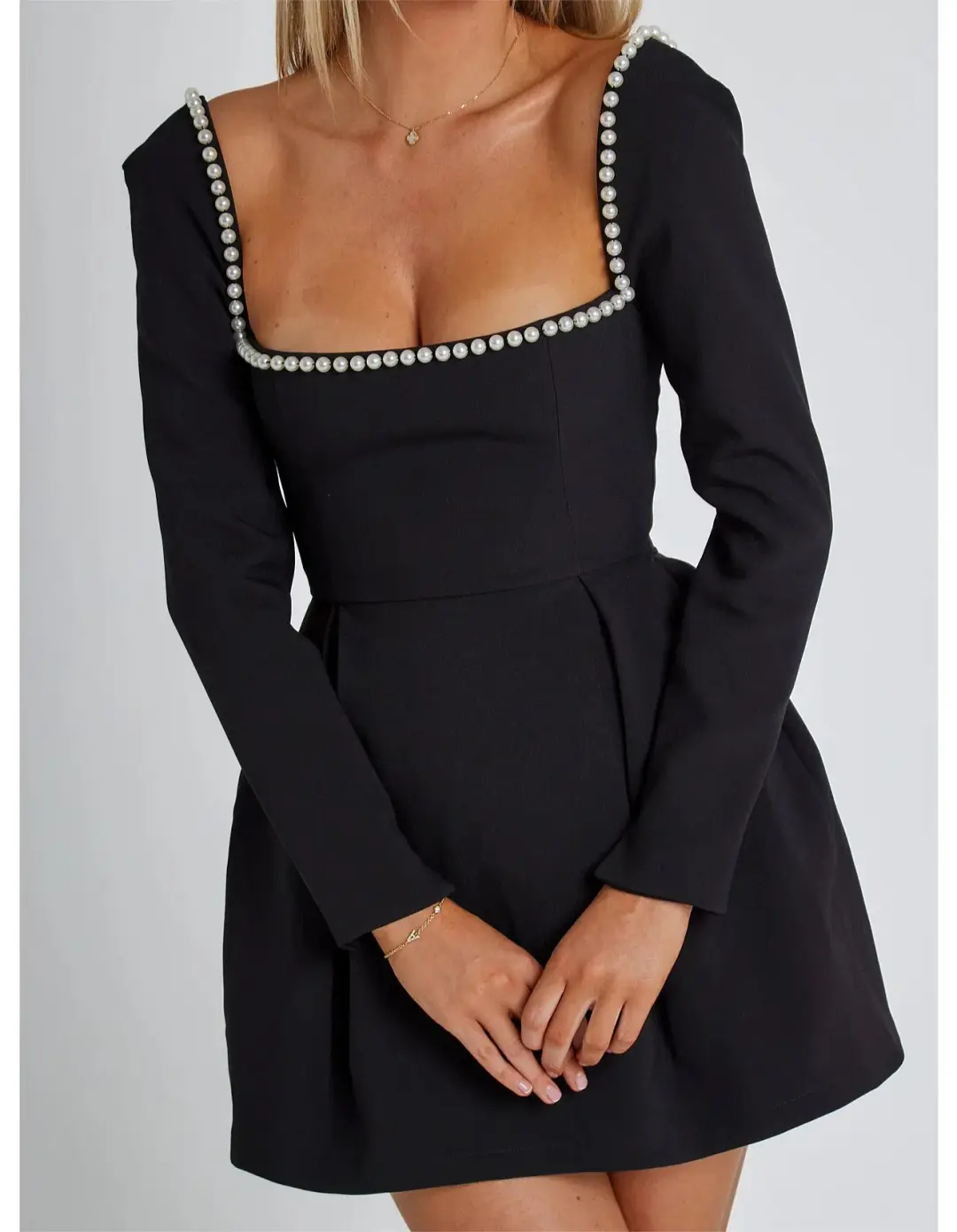 ODD MUSE ULTIMATE MUSE PEARL MINI DRESS BLACK SIZE M / AU 10 for rent on The Volte - main image