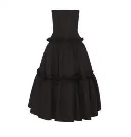 Alex Perry Strapless Ruffles Gown Black Size AU 4 for rent on The Volte - image 2