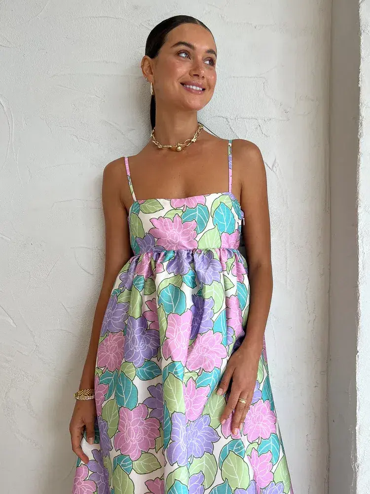 Alemais Luella Midi Dress In Lilac Size AU 16 for rent on The Volte - main image