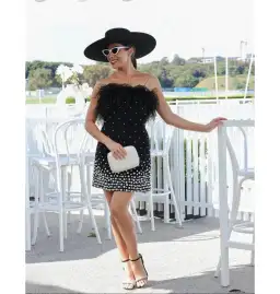 Rebecca Vallance Anelise Mini Dress Black Size AU 14 for rent on The Volte - image 1