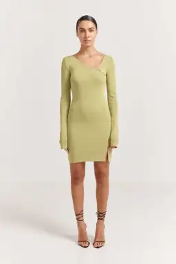 Henne Baronia Mini Dress Green Size 10 for rent on The Volte - image 1
