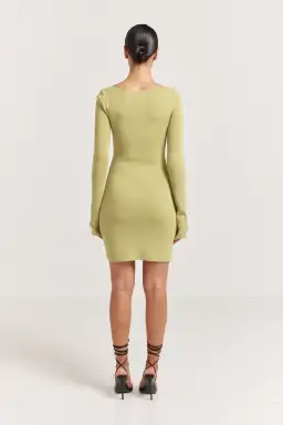 Henne Baronia Mini Dress Green Size 10 for rent on The Volte - image 3