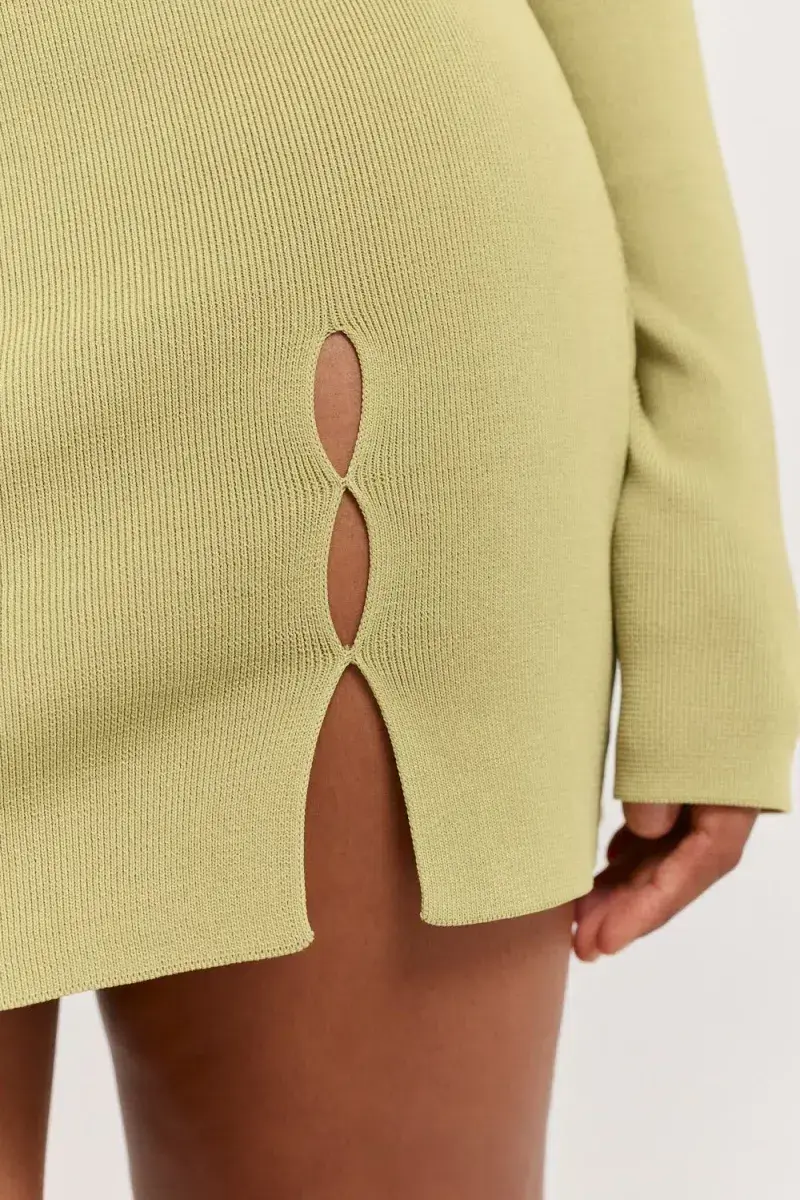 Henne Baronia Mini Dress Green Size 10 for rent on The Volte - main image