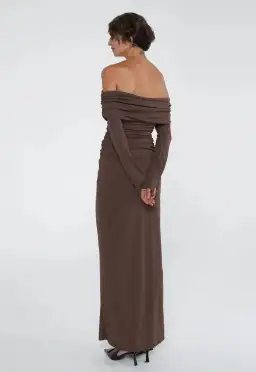 Benni Lorena Maxi Dress Ash Brown Size 8 for rent on The Volte - image 2
