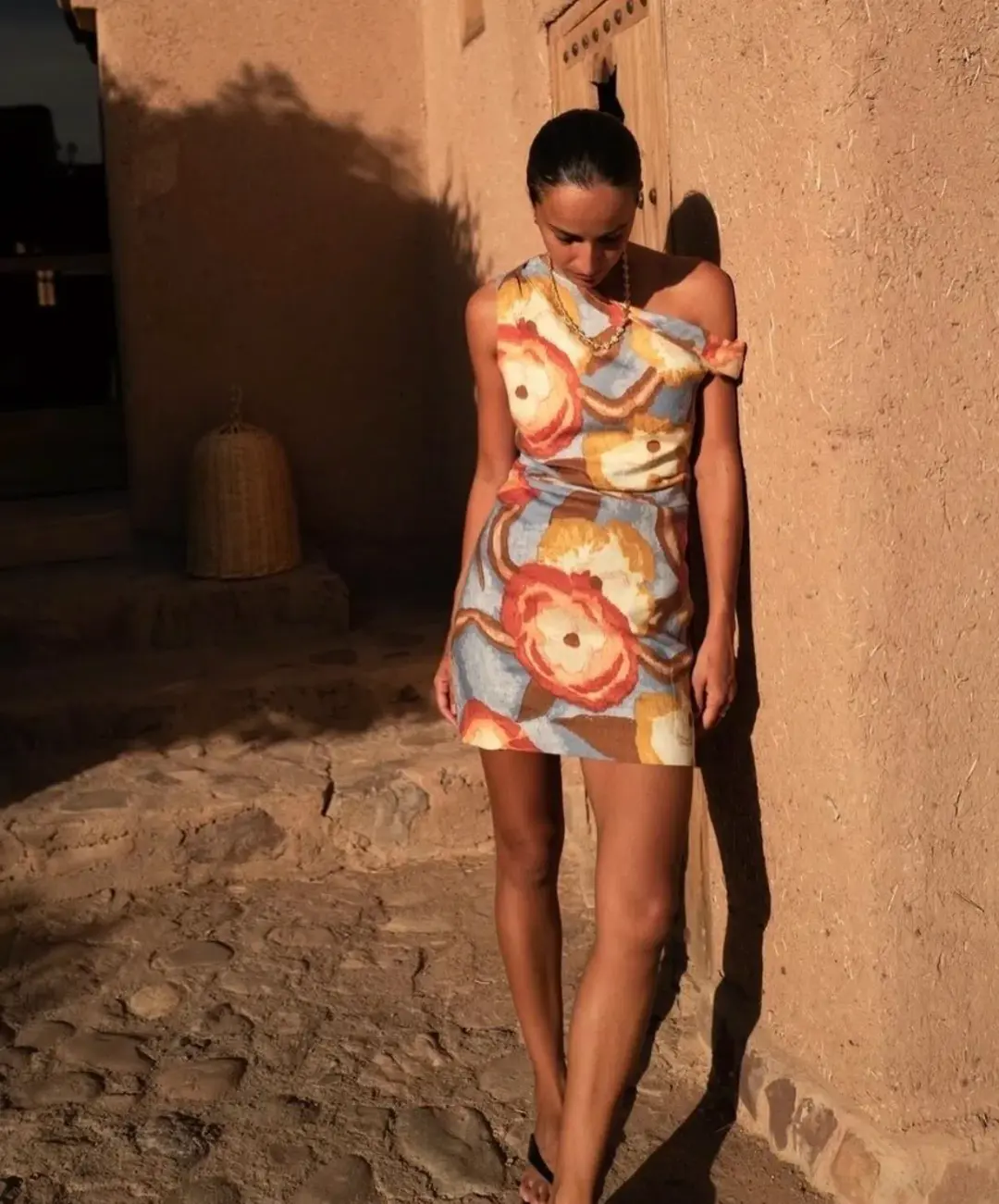 Sir the Label Avery Twist Mini Dress Camellia Print Size 12 for rent on The Volte - main image