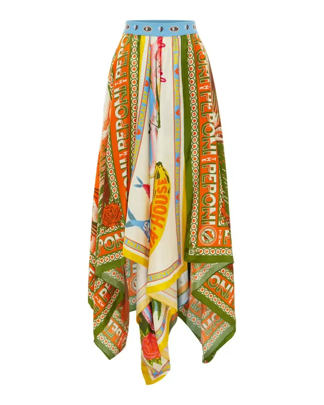 Alemais Paradiso Scarf Skirt Multi Size 8 for rent on The Volte - main image
