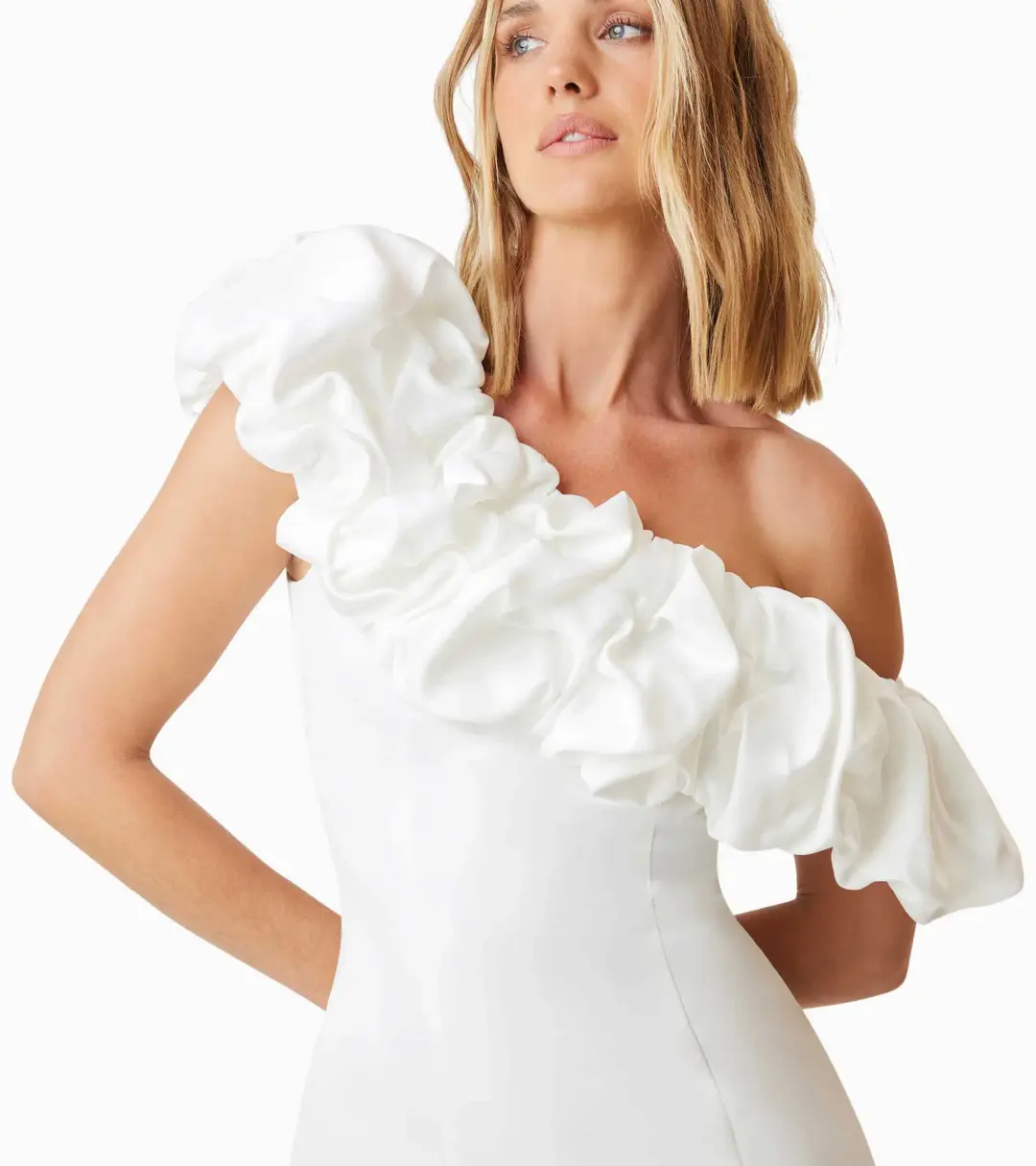Elliatt Amelie Party Dress White Size 8 for rent on The Volte - main image