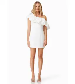 Elliatt Amelie Party Dress White Size 8 for rent on The Volte - image 1