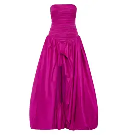 Aje Violette Bubble Hem Maxi Dress Deep Magenta Size AU 12 for rent on The Volte - image 5