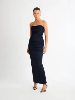 Sheike Carrie Gown Strapless Dress Navy Blue Size AU 8 for rent on The Volte - image 5