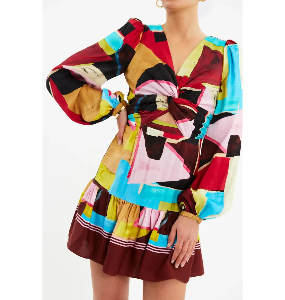 Rebecca Vallance Bastille Mini Dress Multi Size AU 12 - Image 2