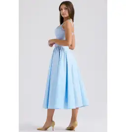 House of CB Dorothy Midi Sundress Italian Azure Size Small / AU 8 for rent on The Volte - image 3