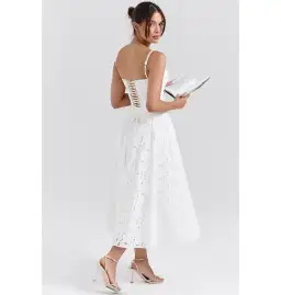 House Of Cb Lorina Corset Top And Francine Skirt White Size S / AU 6 for rent on The Volte - image 4