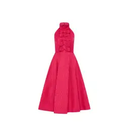 Rebecca Vallance Tahlia Halter Midi Dress Pink Size AU 10 for rent on The Volte - image 5