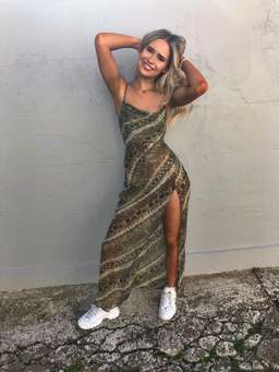 I Am Gia Snake Print Dress Size 6 for rent on The Volte - image 2