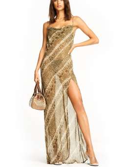 I Am Gia Snake Print Dress Size 6 for rent on The Volte - image 1