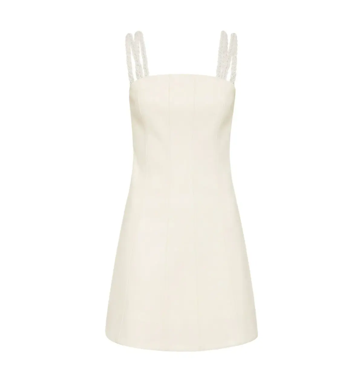 Aje Osa Braided Mini Dress Ivory Size AU 8 - Image 4