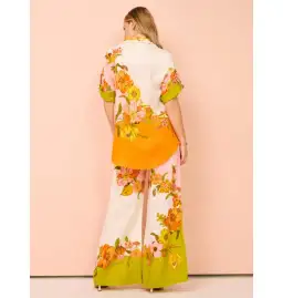 Alemais Silas Shirt Size AU 10 and Pant Size AU 12 Set Multi/Floral for rent on The Volte - image 3