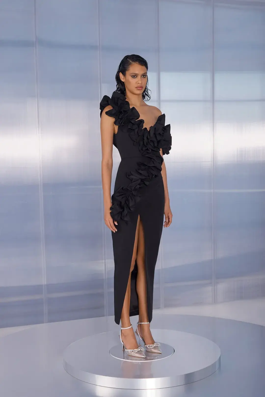 Eliya the Label Rosanna Dress Black Size 6 for rent on The Volte - main image