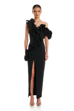 Eliya the Label Rosanna Dress Black Size 6 for rent on The Volte - image 1